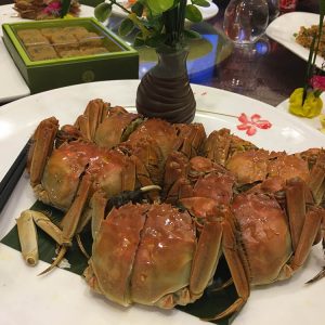 First Dinner in China – Hairy Crab