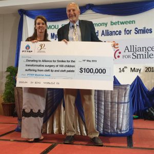 AfS receives $100,000 donation from PTTEP in Myanmar