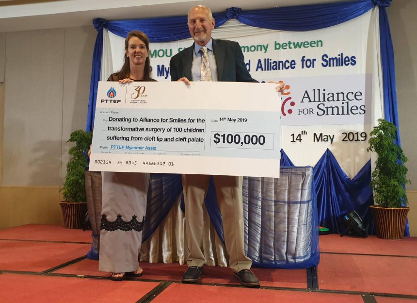 AfS receives $100,000 donation from PTTEP in Myanmar