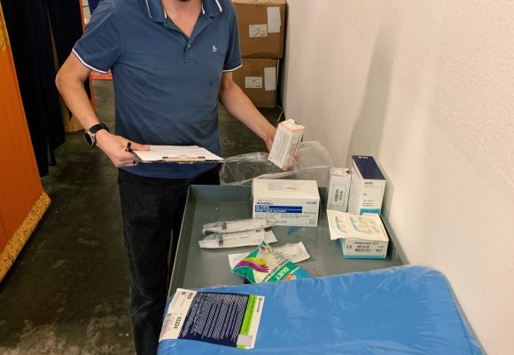 Paul Getting Medical Supplies Ready for Sagaing!